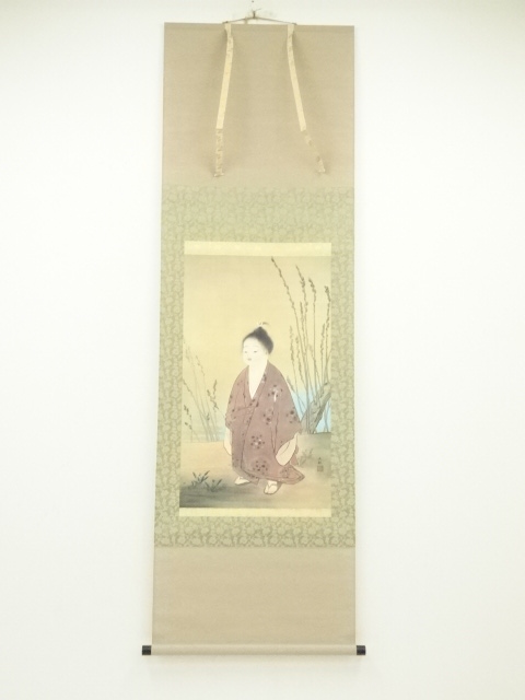JAPANESE HANGING SCROLL / PRINTED / TAIKAN YOKOYAMA 